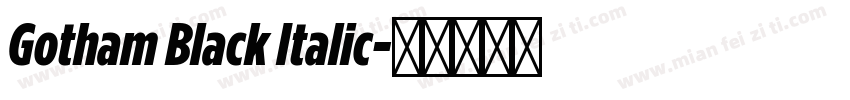 Gotham Black Italic字体转换